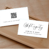 Moderne, minimalistische Kaart voor cadeauregistra