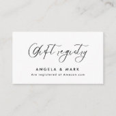 Moderne, minimalistische Kaart voor cadeauregistra (Voorkant)