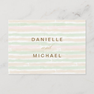 Moderne minimalistische kaarten voor getrouwde bru RSVP kaartje