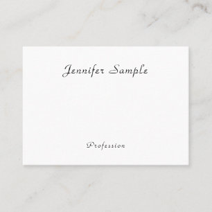 Moderne minimalistische kalligrafienaam Sjabloon T Visitekaartje