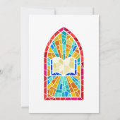 Moderne Minimalistische Kerk Glas mozaïek bijbel Kaart (Achterkant)