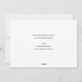 Moderne minimalistische kerst 6 fotocollage feestdagenkaart (Achterkant)