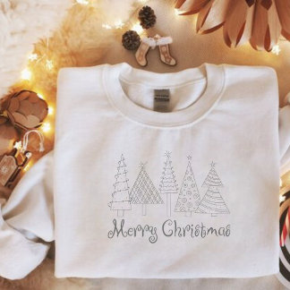 Moderne minimalistische kerst gezellig trui
