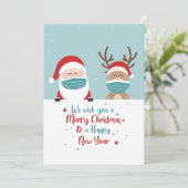 Moderne minimalistische kerst kaart (Staand voorkant)