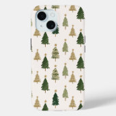 Moderne minimalistische kerstboom Case-Mate iPhone case (Achterkant)
