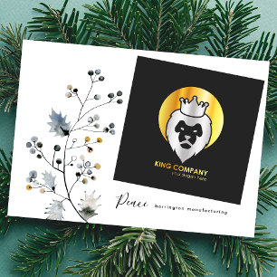 Moderne minimalistische kerstboomkreel, organisch feestdagenkaart