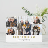 Moderne Minimalistische Kerstkaart Kaart (Staand voorkant)