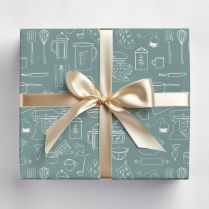 Moderne Minimalistische Keuken Kookgerei Inpakpapier Vel