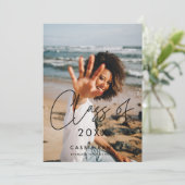 Moderne minimalistische Klasse van 2025 afstuderen Aankondiging (Staand voorkant)