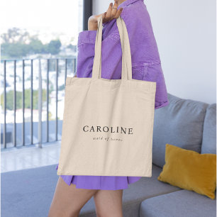 Moderne minimalistische klassevolle meid van eer tote bag