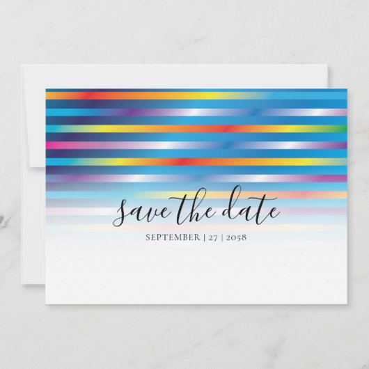 Moderne Minimalistische Kleurrijke Gradiënt Ontwer Kaart (Achterkant)