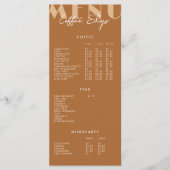 Moderne Minimalistische Koffiezaak Menu (Voorkant)