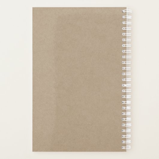 Moderne minimalistische kraft Planner (Achterkant)