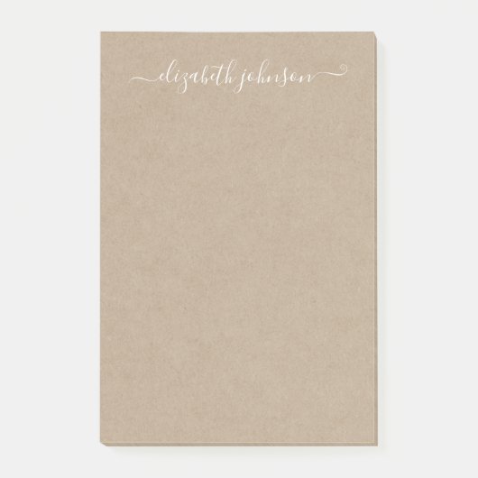 Moderne minimalistische Kraft Post-It Notes (Voorkant)