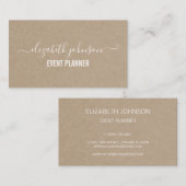 Moderne minimalistische Kraft Visitekaartje (Voorkant / Achterkant)