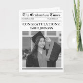 Moderne Minimalistische Krant voor Afstudeerders (Voorkant)