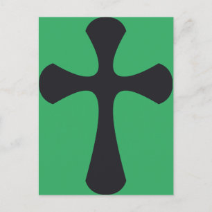 Moderne Minimalistische Kruis Hedendaagse Christel Briefkaart