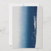 Moderne minimalistische kunstbruiloft kaart (Achterkant)