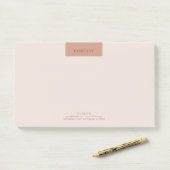Moderne minimalistische lay-out standaard warme ko post-it® notes (Op bureau)