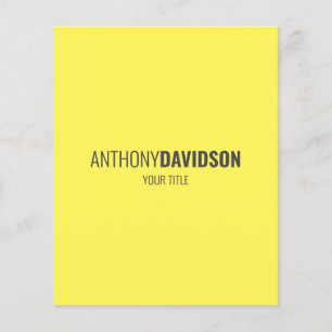 Moderne, minimalistische legant professional flyer