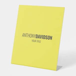 Moderne, minimalistische legant professional reclamebord met voetstuk