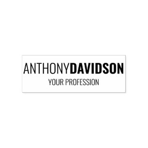 Moderne, minimalistische legant professional zelfinktende stempel