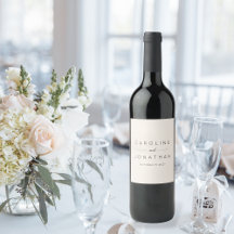 Moderne minimalistische legante aangepaste bruilof