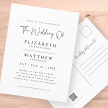 Moderne minimalistische legante eenvoudige bruilof