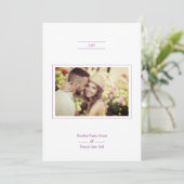 Moderne, minimalistische legante fotowedstrijd kaart (Staand voorkant)