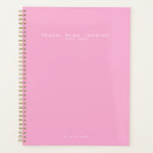 Moderne Minimalistische Lerarenschool Roze Planner (Voorkant)