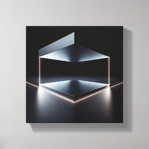 Moderne Minimalistische Lichtgevende Podium - Abst Canvas Afdruk