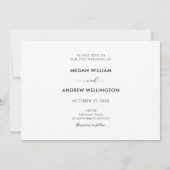 Moderne minimalistische liefde collage bruiloft kaart (Achterkant)