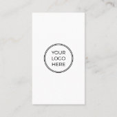 Moderne minimalistische Logo Eenvoudig Visitekaartje (Achterkant)