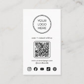 Moderne minimalistische Logo Eenvoudig Visitekaartje (Voorkant)