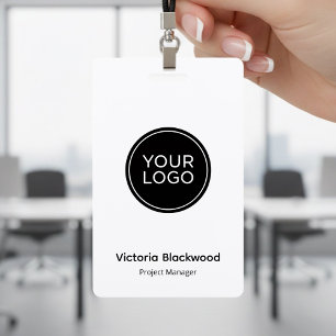 Moderne Minimalistische Logo ID Badge   Aangepast 