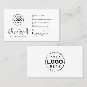 Moderne minimalistische Logo-pictogrammen Visitekaartje