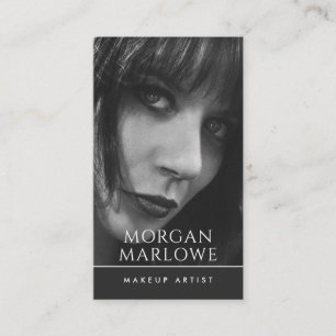 Moderne minimalistische make-up artiest foto visitekaartje
