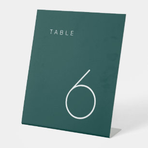 Moderne minimalistische maragingtabel reclamebord met voetstuk