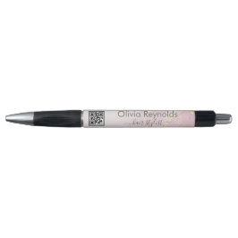 Moderne minimalistische marmeren textuur roze goud pen