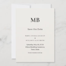 Moderne Minimalistische Micro Bruiloft Save the Da