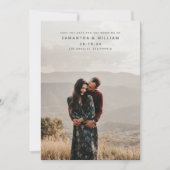 Moderne minimalistische mix & match foto over de v save the date (Voorkant)