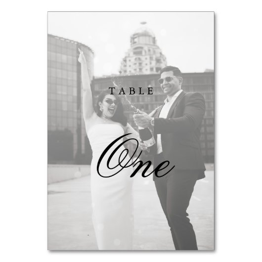 Moderne minimalistische monogram bruiloft kaart (Voorkant)