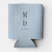 Moderne minimalistische monogram bruiloft legante  blikjeskoeler (Voorkant)