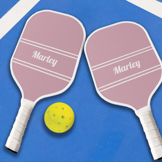 Moderne minimalistische monogram naam Meisvrij Spo Pickleball Paddle
