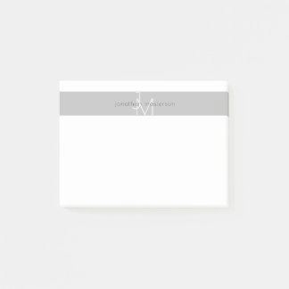 Moderne minimalistische monogram Professional Post-it® Notes