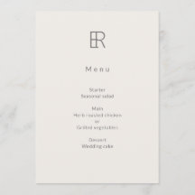 Moderne Minimalistische Monogram Trouw-