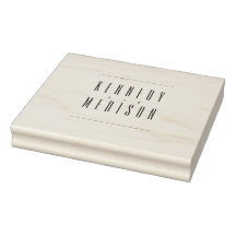 Moderne Minimalistische Monogram Trouwrubberstempe