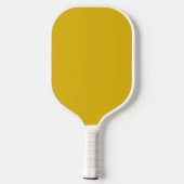 Moderne minimalistische mosterd geel gepersonalise pickleball paddle (Achterkant)