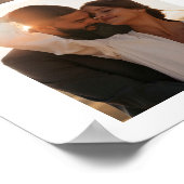 Moderne Minimalistische Naam Fotogrid Huwelijk Wel Poster (Hoek)