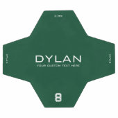 Moderne minimalistische naam Jersey nummer groen Voetbal (Enkel)